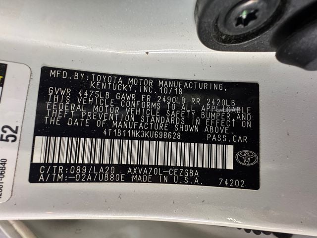 2019 Toyota Camry XLE