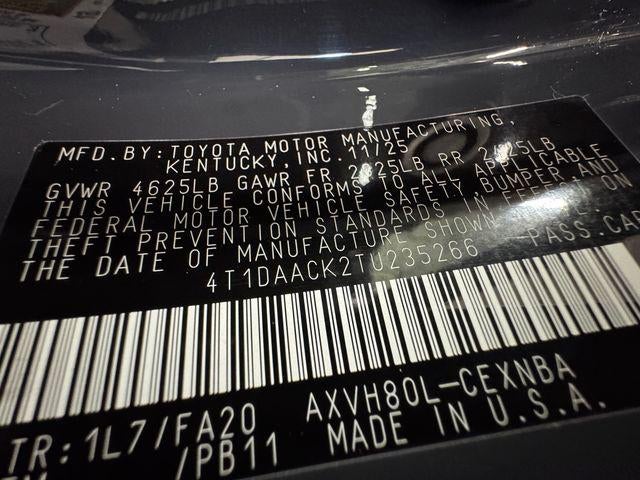 2026 Toyota Camry LE