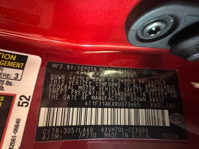 2024 Toyota Camry Hybrid XLE
