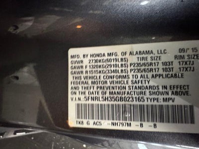 2016 Honda Odyssey SE