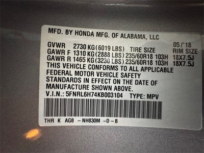 2019 Honda Odyssey EX-L