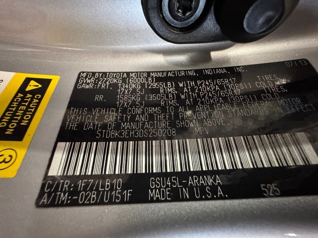 2013 Toyota Highlander SE