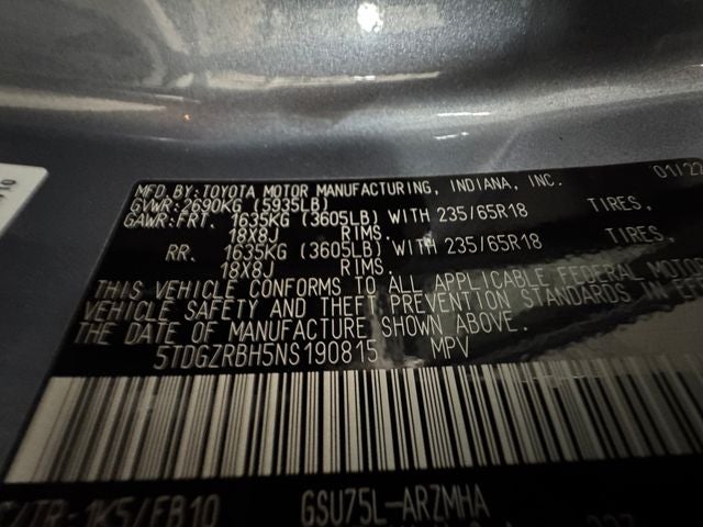 2022 Toyota Highlander XLE