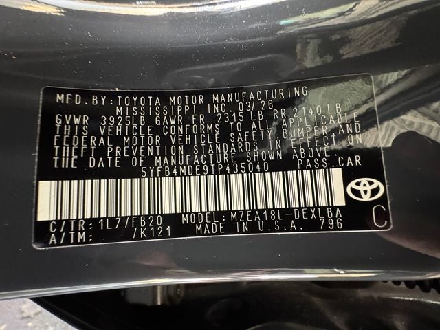 2026 Toyota Corolla LE