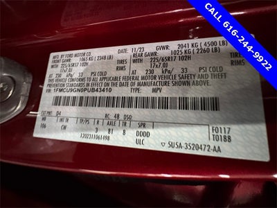 2023 Ford Escape Active 1.5 Liter EcoBoost AWD