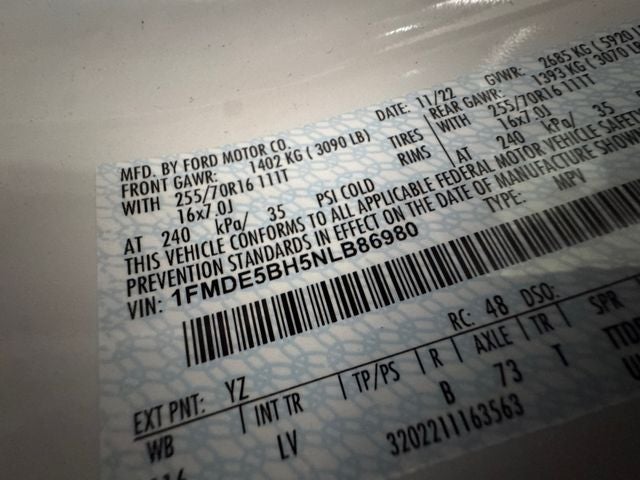 2022 Ford Bronco Base 2.3 Liter EcoBoost Automatic 4WD