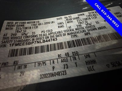 2022 Ford Bronco Outer Banks 2.7 Liter V6 EcoBoost 4WD