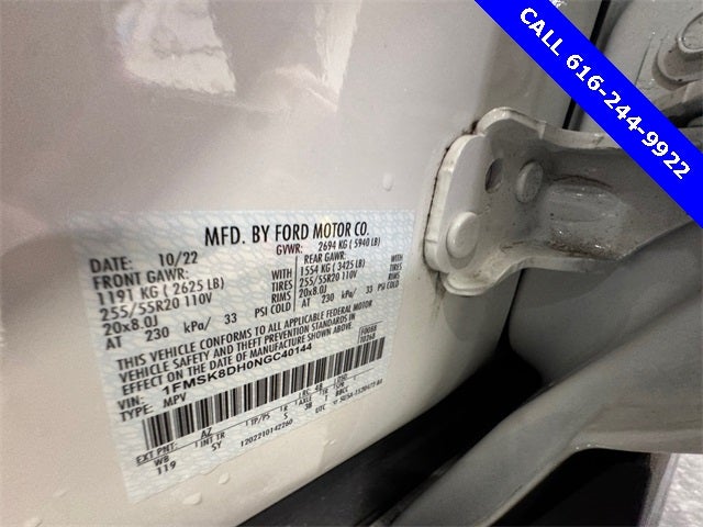 2022 Ford Explorer XLT 2.3 Liter Ecooost 4WD