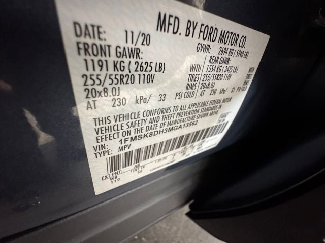 2021 Ford Explorer XLT 2.3 Liter EcoBoost 4WD