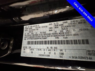 2023 Ford F-150 XLT 3.5 Liter V6 EcoBoost SuperCrew 4WD