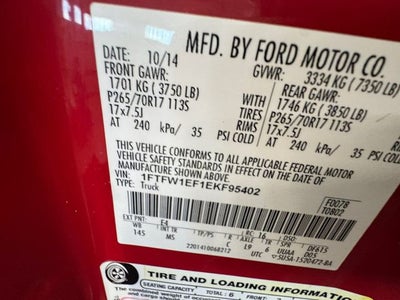 2014 Ford F-150 XLT 5.0 Liter V8 SuperCrew 4WD