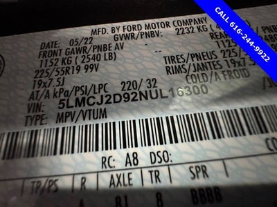 2022 Lincoln Corsair Reserve 2.0 Liter I4 AWD