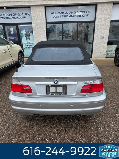 2003 BMW M3 Base 3.2 Liter I6 2D Convertible Manual Transmission RW