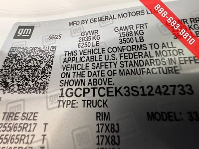 2025 Chevrolet Colorado WT/LT