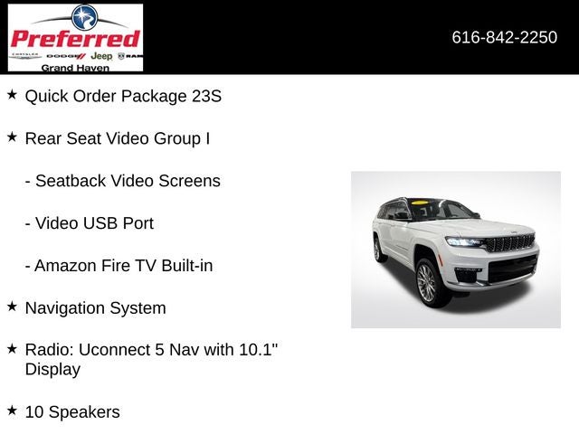 2025 Jeep Grand Cherokee L Summit 4x4