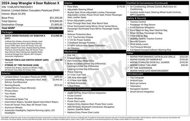 2024 Jeep Wrangler 4-Door Recon 4x4