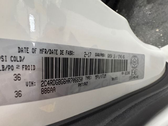 2017 Dodge Grand Caravan CVP/SXT