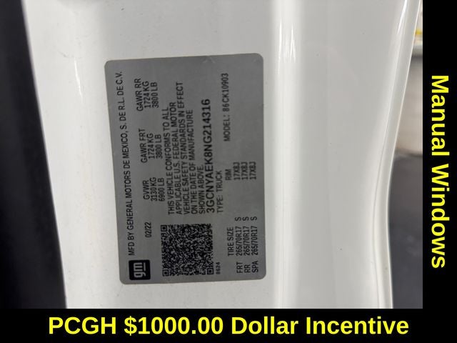 2022 Chevrolet Silverado 1500 LTD 4WD Regular Cab Long Bed WT