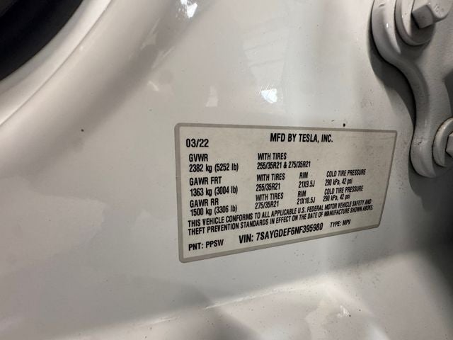 2022 Tesla Model Y Performance Dual Motor All-Wheel Drive