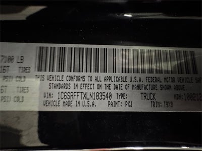 2020 RAM 1500 Big Horn Crew Cab 4x4 5'7' Box