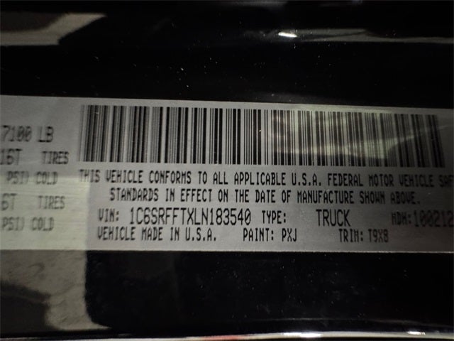 2020 RAM 1500 Big Horn Crew Cab 4x4 5'7' Box