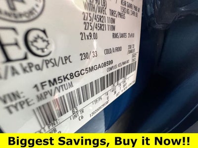 2021 Ford Explorer ST 3.0 Liter V6 EcoBoost 4WD