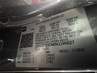 2022 Chevrolet Colorado 4WD Crew Cab Short Box Z71