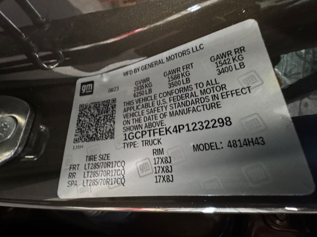 2023 Chevrolet Colorado 4WD Crew Cab Short Box ZR2