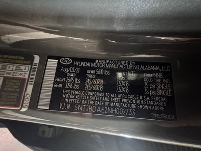 2022 Hyundai Santa Cruz SEL