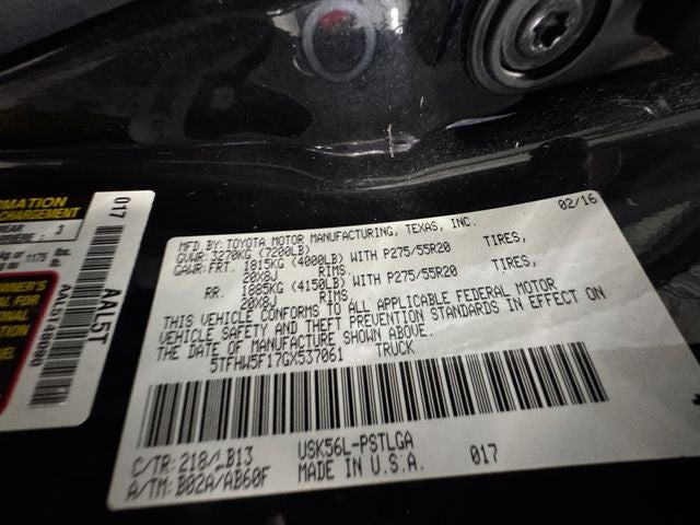 2016 Toyota Tundra Limited 5.7L V8