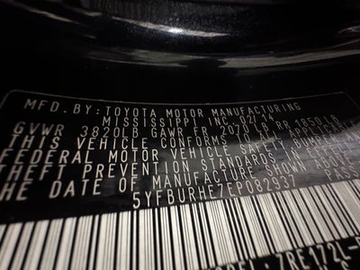 2014 Toyota Corolla LE 1.8 Liter Sedan Automatic