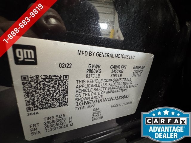 2022 Chevrolet Traverse LT Leather