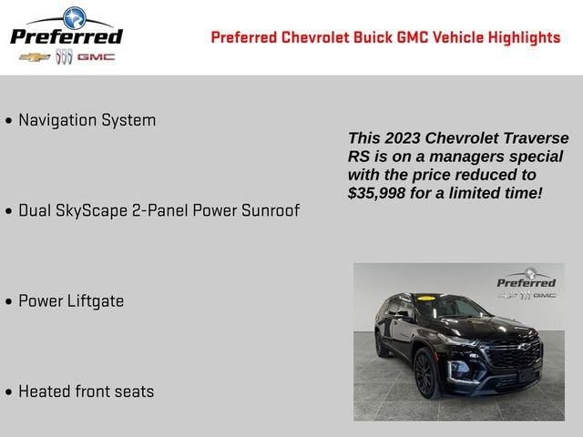 2023 Chevrolet Traverse RS