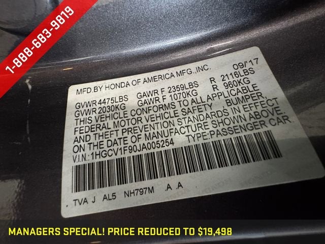 2018 Honda Accord Touring